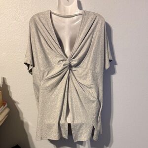Silver Twist Back Women’s Top